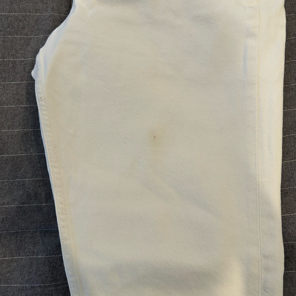 Zara Off-White Denim Pants - Picture 4 of 6